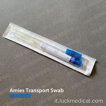 Amies Transport Swab con o senza carbone CE